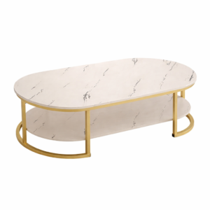 MORDEN OVAL MARBLE COFFEE TABLE
