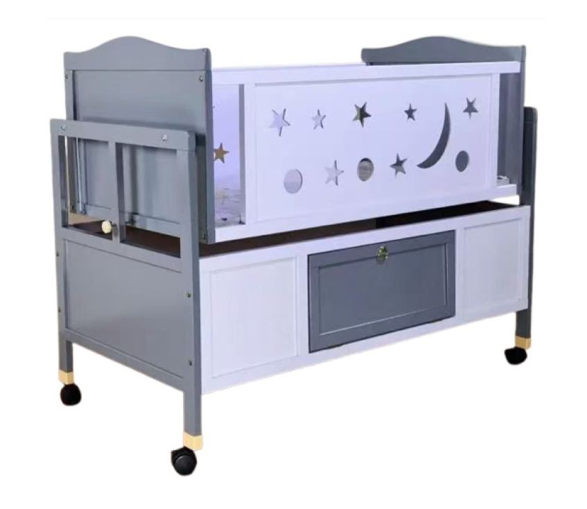 MULTI-FUNCTION WOOD BABY BED