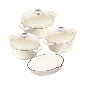 DH-NEW DESIGN DUTCH POT COOKWARE SET CAST IRON-7 PIECE