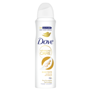 DOVE EVEN TONE SENSITIVE ANTIPERSPIRANT DEODORANT BODY SPRAY