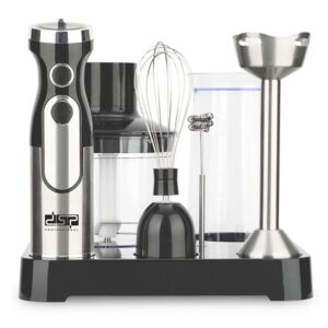 DSP 6 In 1 Stick Blender 1500W Hand blender Set 5 Speed with Storage base